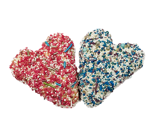 Doggy Sparkly Heart Cookie